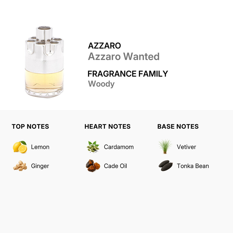 Azzaro Wanted / Azzaro EDT Spray 3.4 oz (100 ml) (M) 3351500016617
