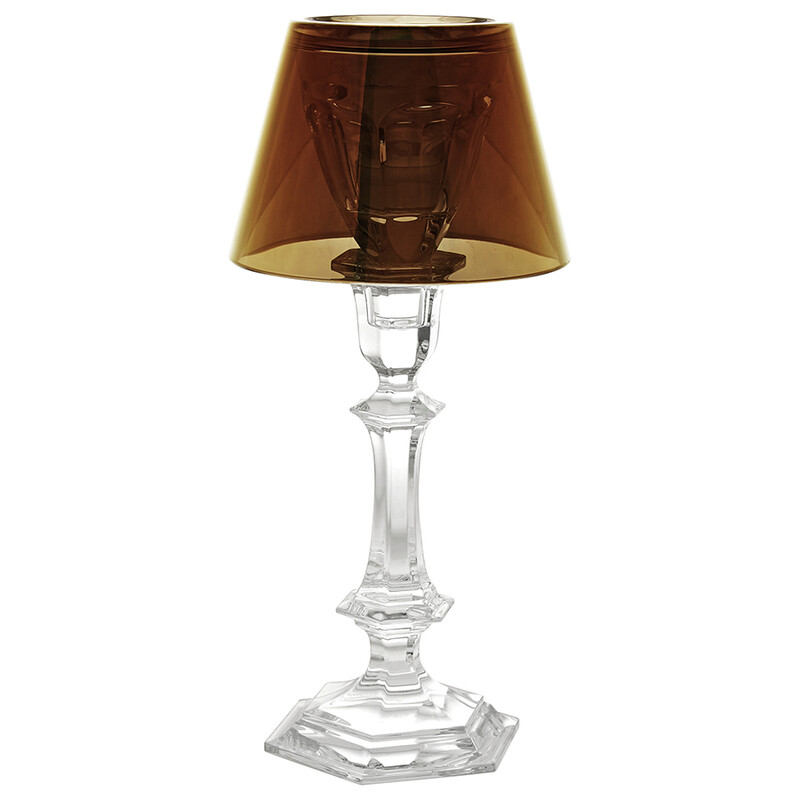 Baccarat Our Fire Candleholder with Gold Shade by Philippe Starck