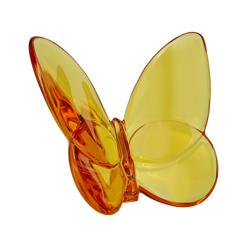 Baccarat ラッキーバタフライ置物（イエロー） Baccarat Topaz Lucky Butterfly 2102549 736415862819 - Crystals