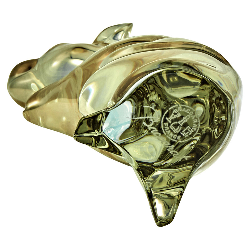 Baccarat Crystal Zodiaque Mouse 2020 Figurine in Goldtone 2813062