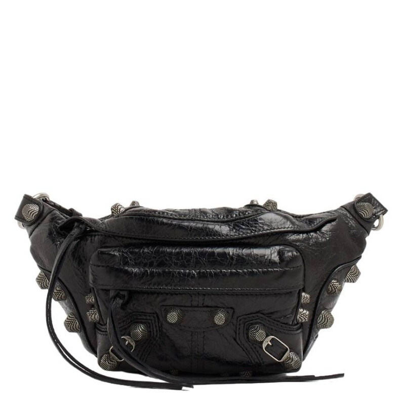Balenciaga Black Arena Lambskin Small Le Cagole Belt Bag 742013