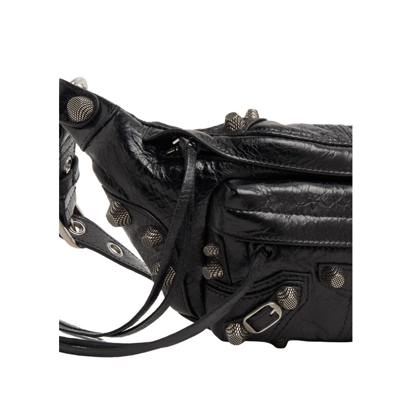 Balenciaga Black Arena Lambskin Small Le Cagole Belt Bag 742013