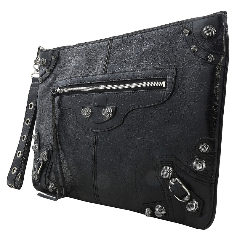 Balenciaga Black Le Cagole Large Pouch 742016210KR1000 - Handbags