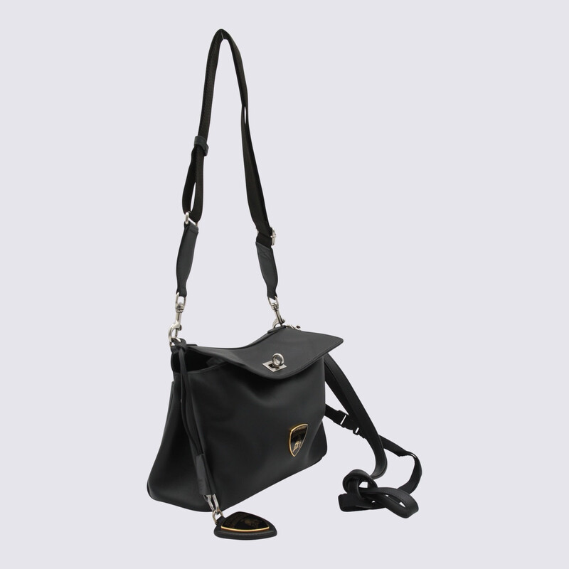 Balenciaga Black Leather Lamborghini Rodeo Shoulder Bag