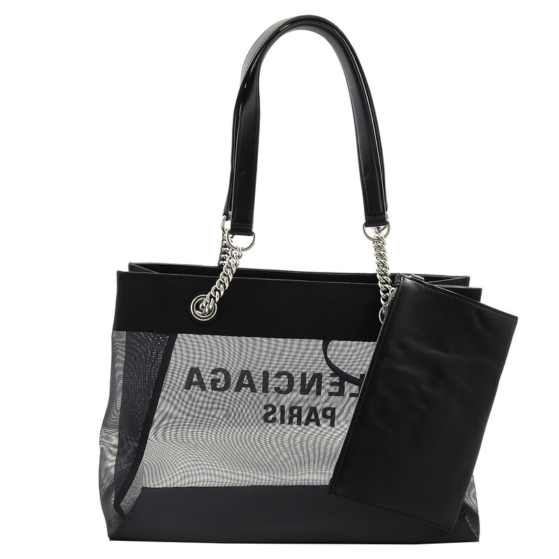 Balenciaga Black Medium Duty Free Mesh Tote Bag 741602 2AADB 1090