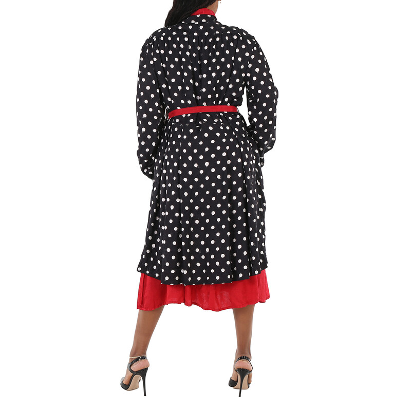 balenciaga dress black and white Balenciaga Long Sleeve Logo Mini Dress in Black & White