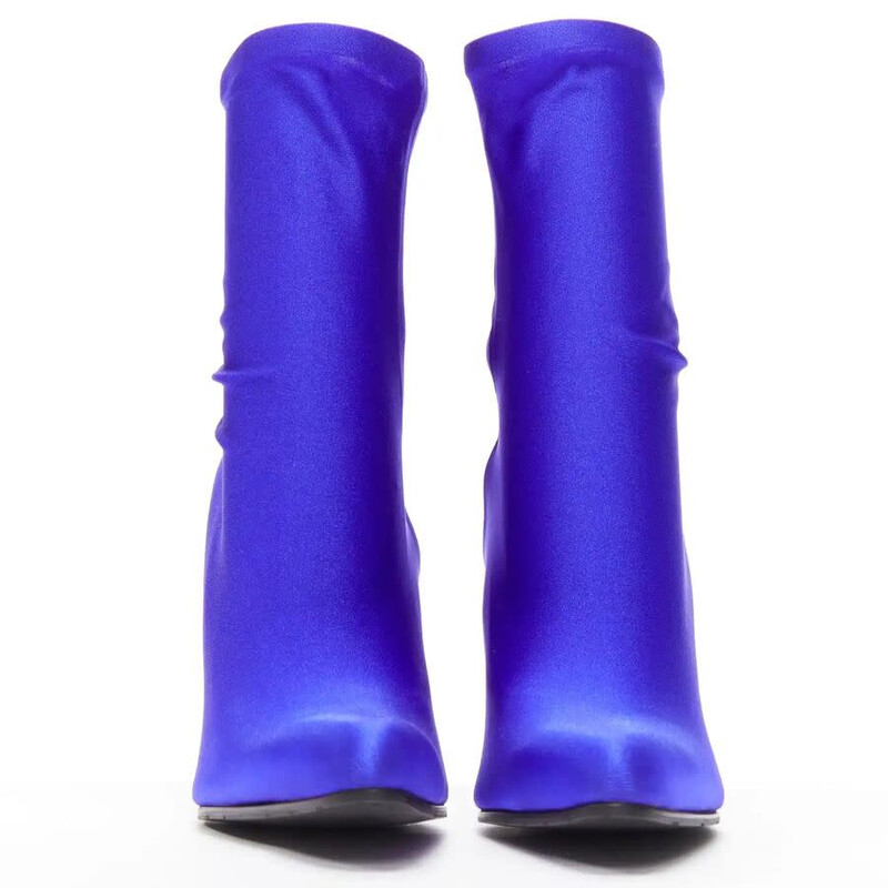 Balenciaga Denma Shiny Sock Booties 'Royal Blue' 636741W04Z05666