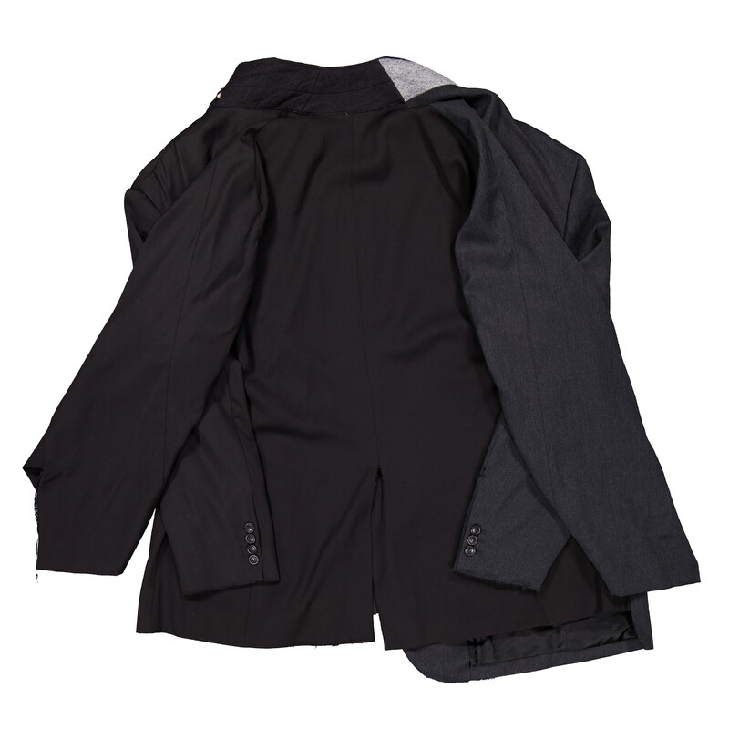 Balenciaga Distressed Double Sleeve Tailored Jacket, Size 2 790797