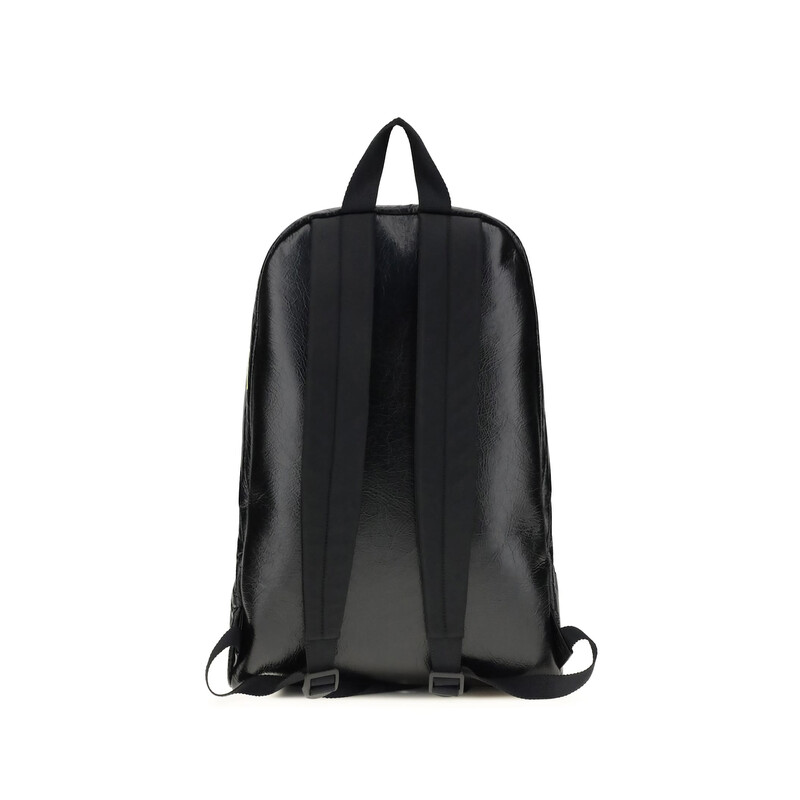 balenciaga logo print leather backpack Puffy Logo-Print Tonal fabric padded shoulder straps Balenciaga Explorer Backpack With Printed