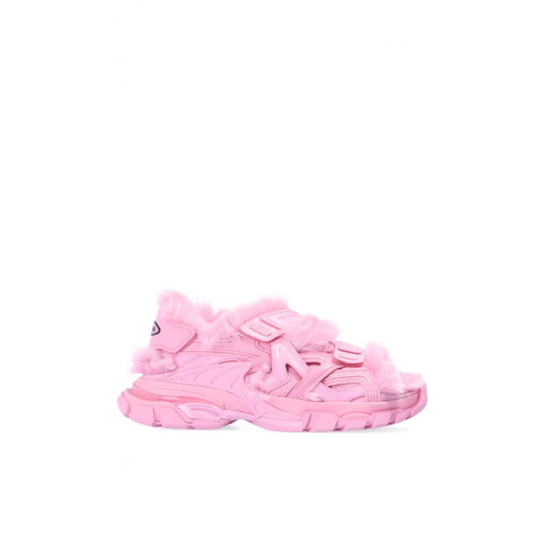 Balenciaga Faux-Fur Track Sandals 668560W3CQ35000 - Shoes - Jomashop