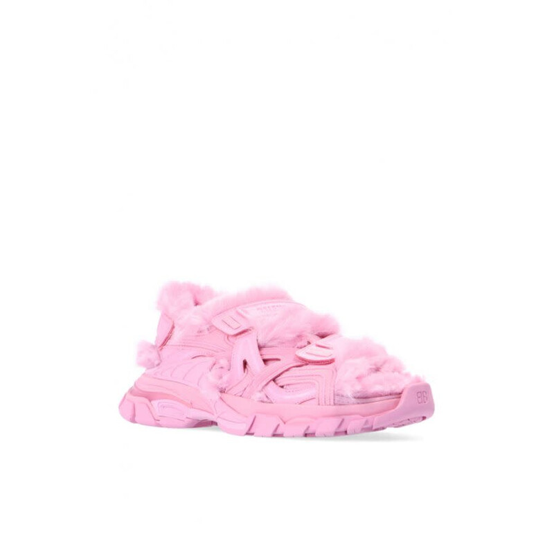 Balenciaga Faux-Fur Track Sandals 668560W3CQ35000 - Shoes - Jomashop