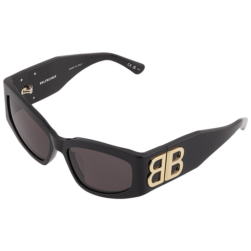 Balenciaga 0322s 002 Women’s Sunglasses Balenciaga Grey Cat Eye Ladies Sunglasses BB0322S 002 55  main image 2