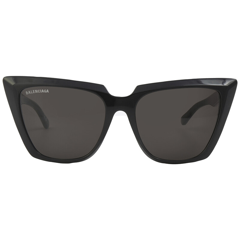 Balenciaga Grey Cat Eye Ladies Sunglasses BB0046S 001 55