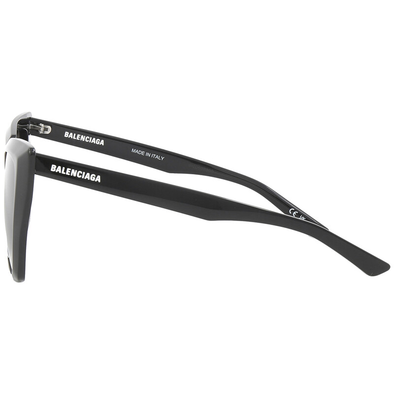 Balenciaga Grey Cat Eye Ladies Sunglasses BB0046S 001 55