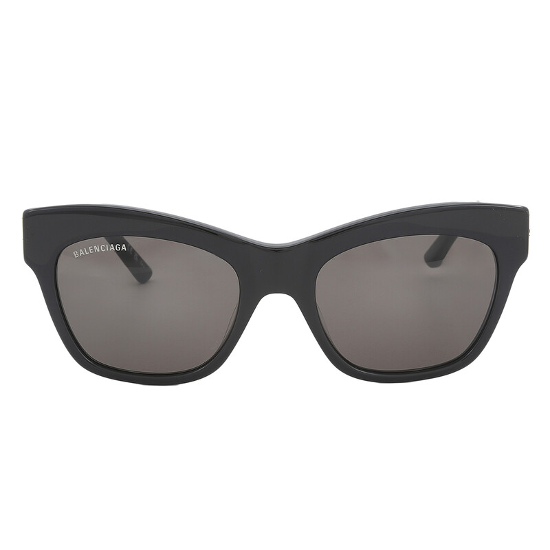 Balenciaga Grey Cat Eye Ladies Sunglasses BB0132S 001 53