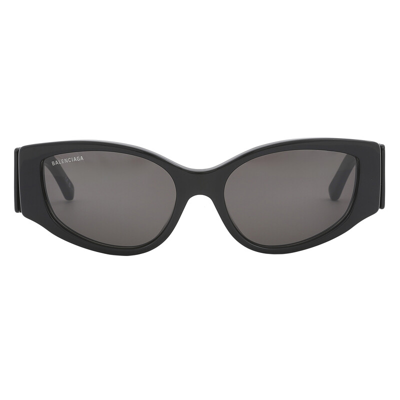 Balenciaga Grey Cat Eye Ladies Sunglasses BB0258S 001 58