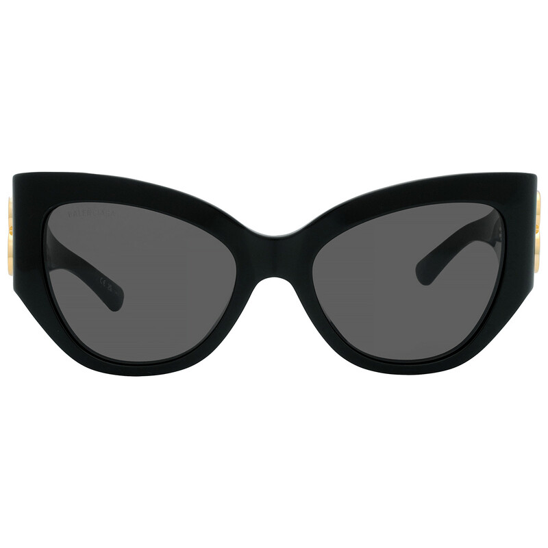 Balenciaga Grey Cat Eye Ladies Sunglasses BB0322S 002 55