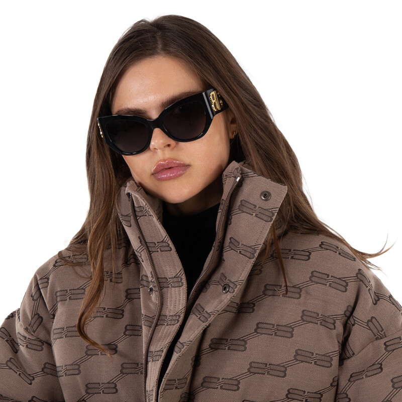 Balenciaga Grey Cat Eye Ladies Sunglasses BB0322S 002 55  display picture 3