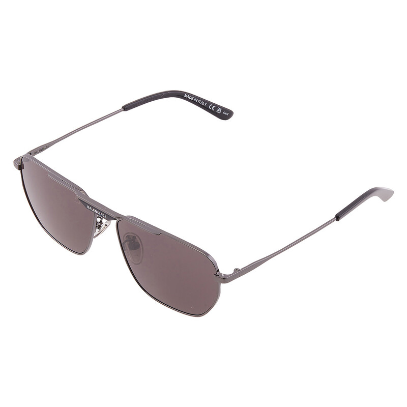 Balenciaga Grey Navigator Men's Sunglasses BB0298SA 001 61