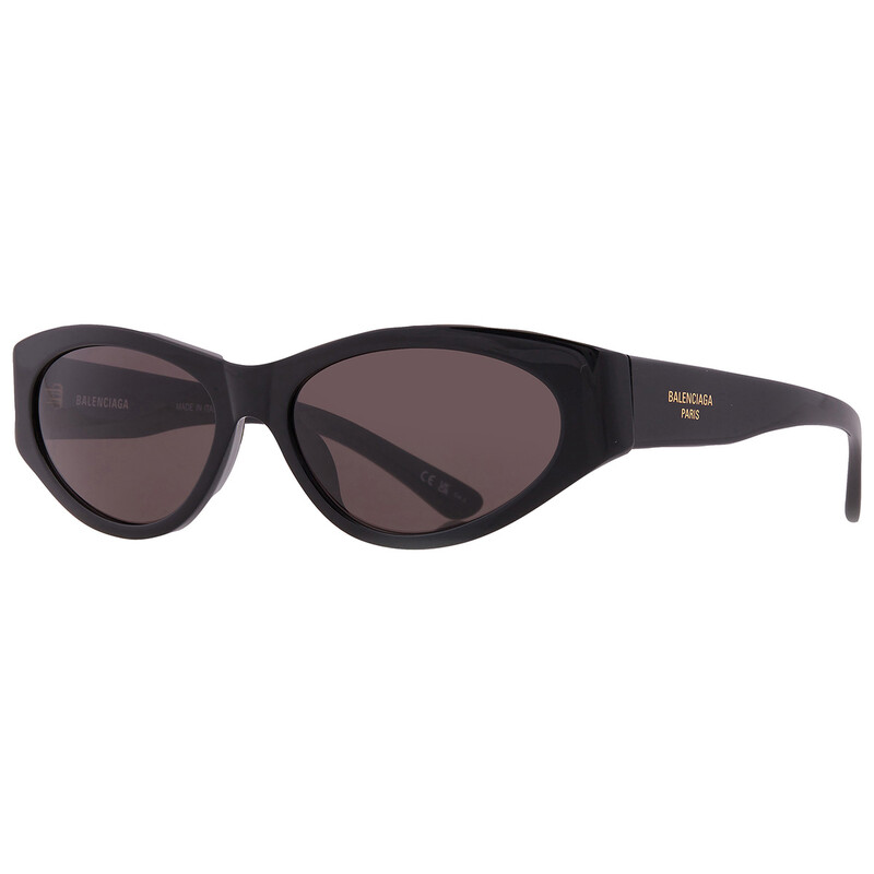 Balenciaga Grey Oval Ladies Sunglasses BB0367S 001 60 889652507729