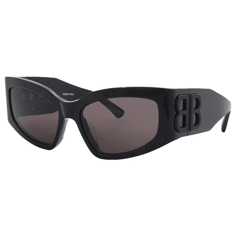 Balenciaga Grey Rectangular Ladies Sunglasses BB0321S 001 57