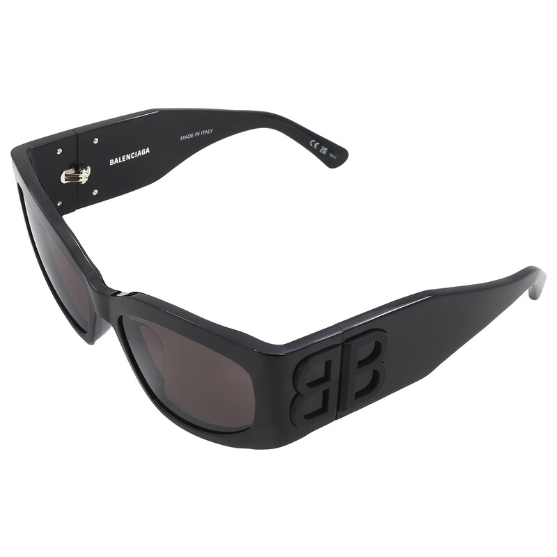 Balenciaga Grey Rectangular Ladies Sunglasses BB0321S 001 57