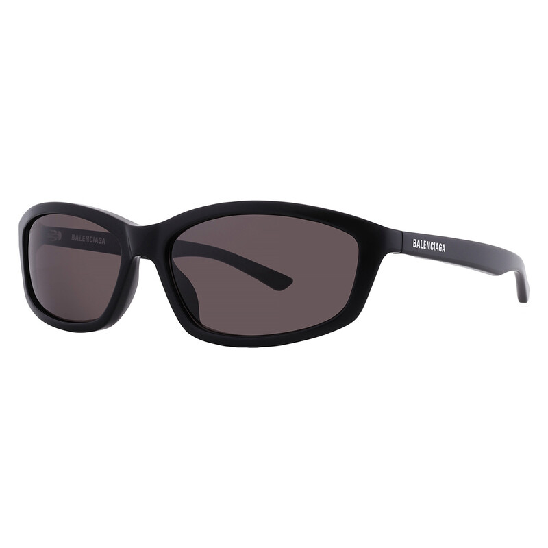 Balenciaga Grey Rectangular Unisex Sunglasses BB0401S 001 60