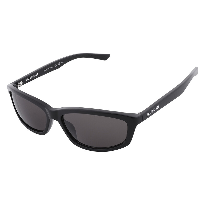 Balenciaga Grey Rectangular Unisex Sunglasses BB0401S 001 60