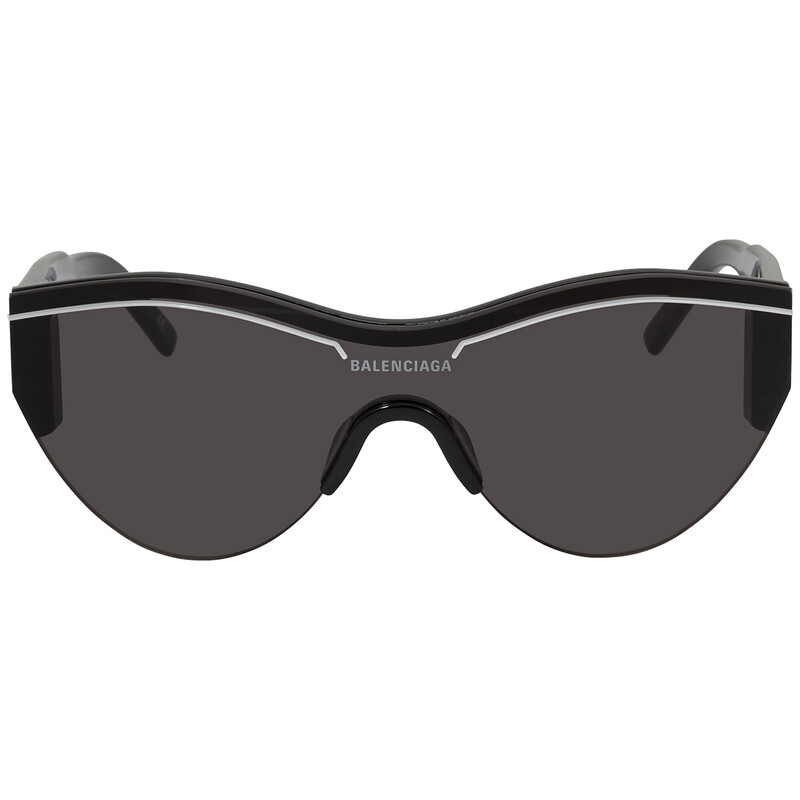 Balenciaga Grey Shield Unisex Sunglasses BB0004S 001 99  display picture 2