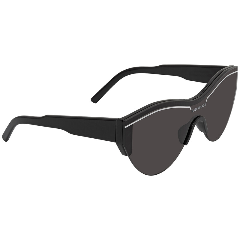 Balenciaga Grey Shield Unisex Sunglasses BB0004S 001 99  display picture 3