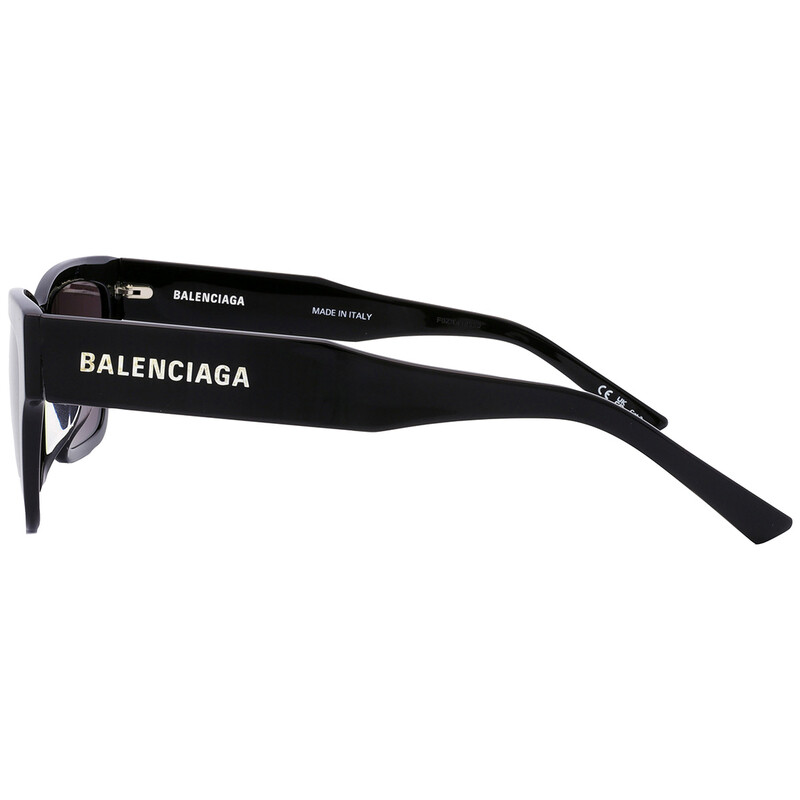 Balenciaga Grey Square Ladies Sunglasses BB0307SA 001 56