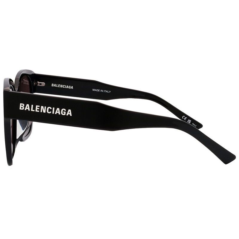 Balenciaga Grey Square Unisex Sunglasses BB0215SA 001 56