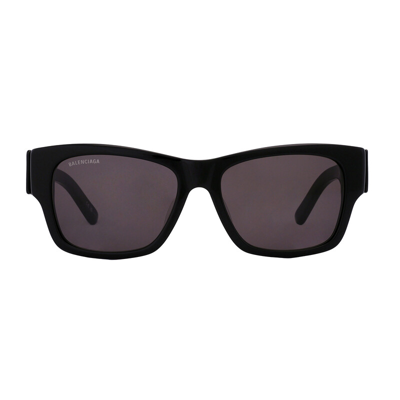 Balenciaga Grey Square Unisex Sunglasses BB0262SA 001 56