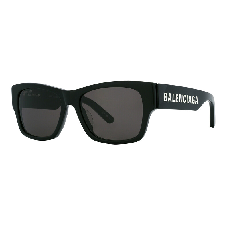 Balenciaga Grey Square Unisex Sunglasses BB0262SA 001 56