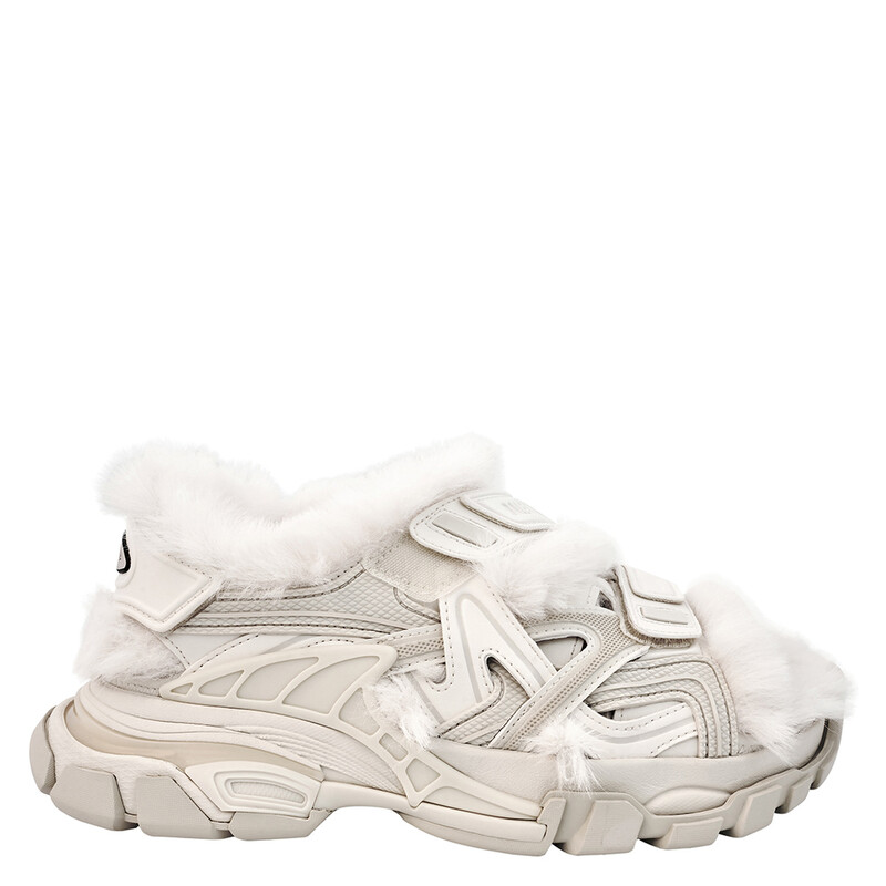 Balenciaga Faux-Fur Track Sandals 668560W3CQ39700 - Shoes - Jomashop