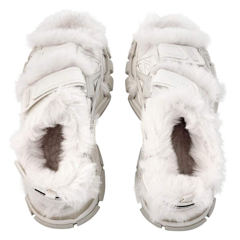 Balenciaga Faux-Fur Track Sandals 668560W3CQ39700 - Shoes - Jomashop