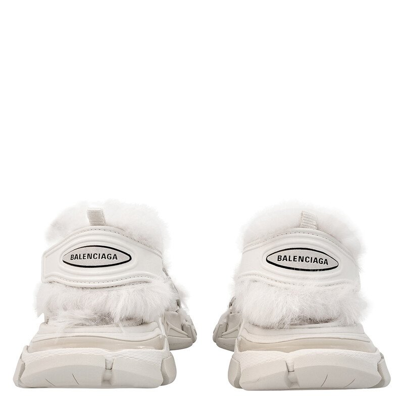 Balenciaga Faux-Fur Track Sandals 668560W3CQ39700 - Shoes - Jomashop