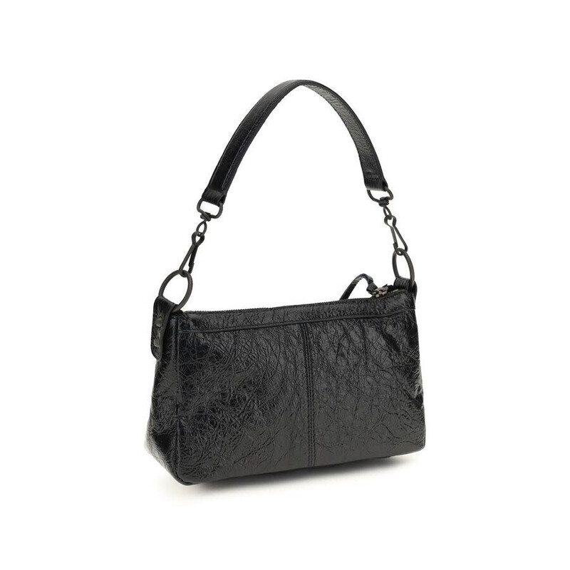 Balenciaga Le City Moto Shoulder Bag — Black BA8661222ABEK1000BB