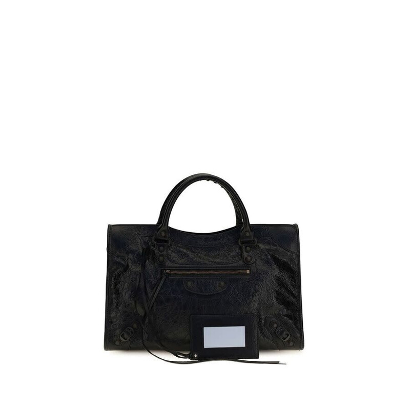 Balenciaga Le City Shoulder Bag — Black BA8657602ACFH1000BB