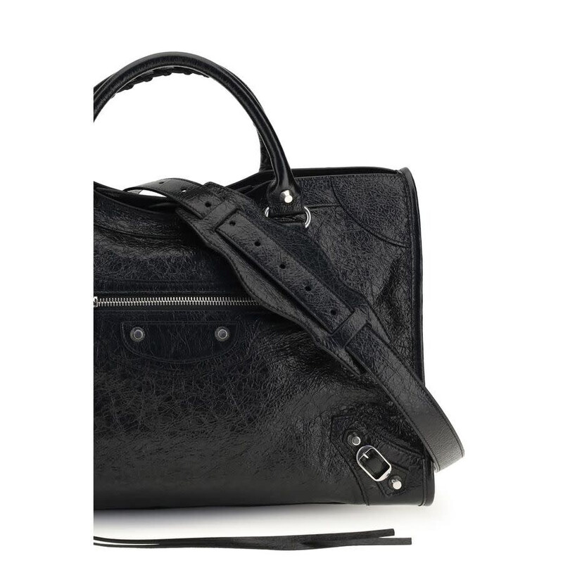 Balenciaga Le City Shoulder Bag — Black BA8657602ACLR1000BB