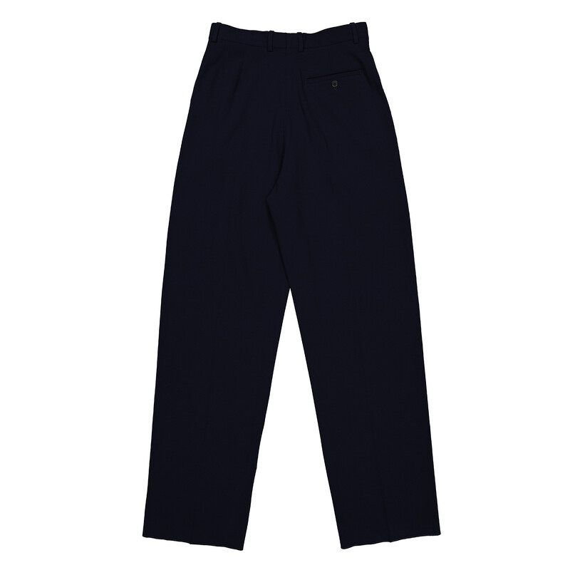 BALENCIAGA スラックス Balenciaga Men's Dark Navy Large-Fit Tailored Trousers, Brand Size