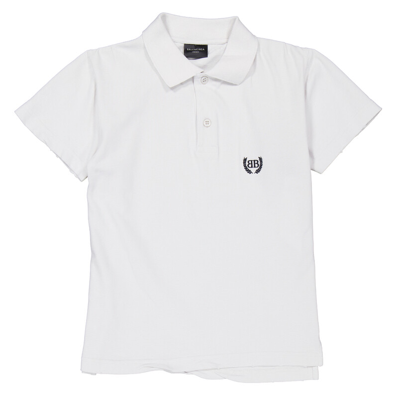 Balenciaga Slim-Fit Short Sleeve Polo Shirt, Size Small 833244