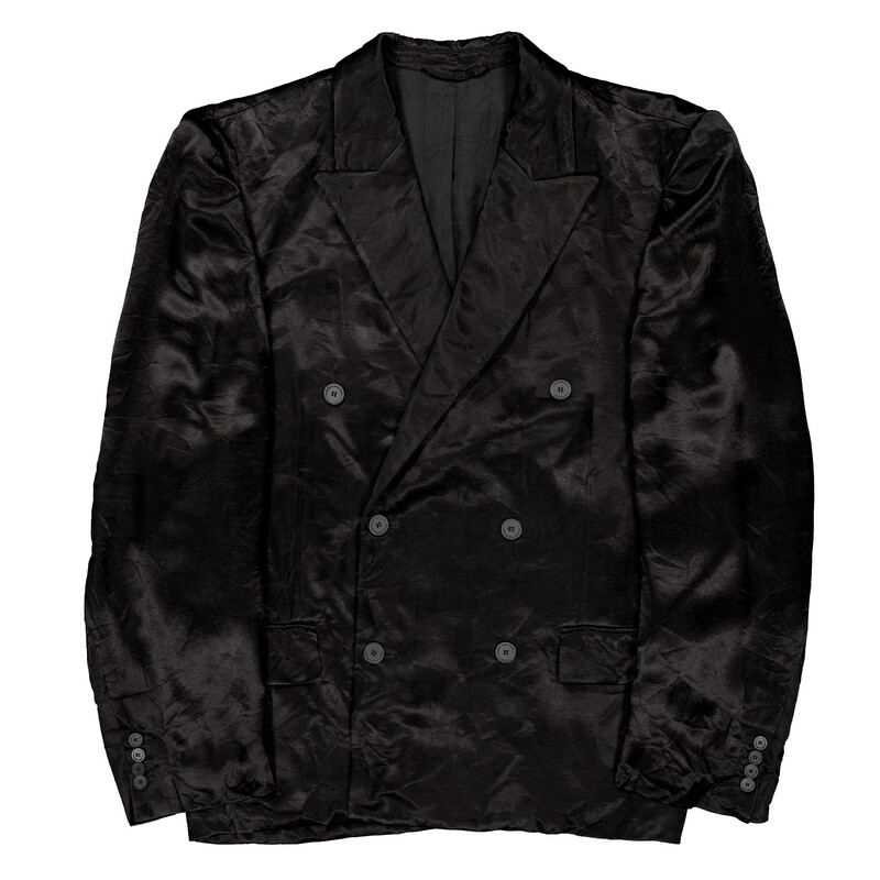 Balenciaga Steriod Double Breasted Creased Jacket, Size 2 751754