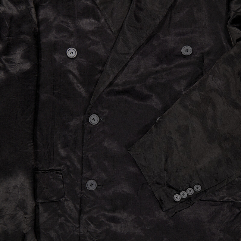 Balenciaga Steriod Double Breasted Creased Jacket, Size 2 751754