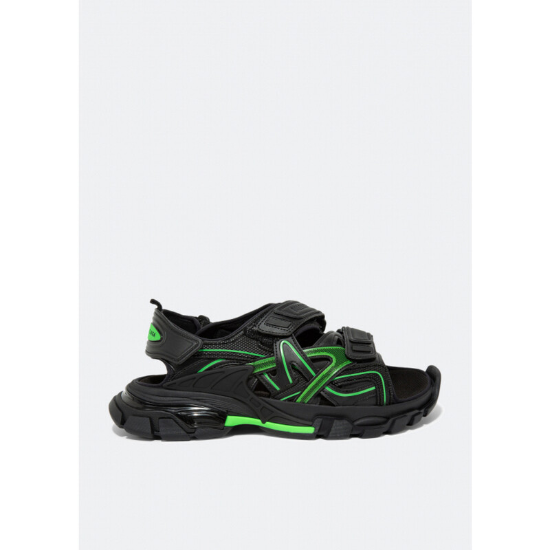 Balenciaga Track Sandal 'Black Fluo Green' 617543W3AJ11030 - Shoes