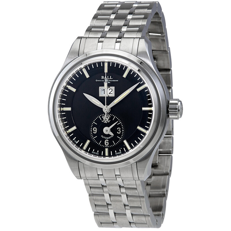 Ball Trainmaster First Flight Automatic Black Dial Men's Watch GM1056D ...