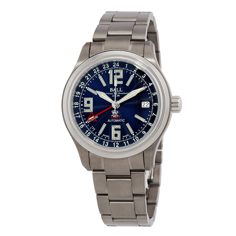 NAMIHEY 】BALL Watch Automatic GMT Ball Trainmaster GMT Automatic Blue Dial Men's Watch GM1038D-S10J