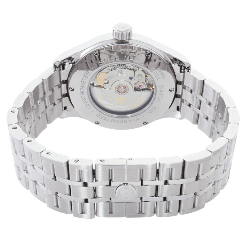 Ball Trainmaster World Time GMT Automatic Chronometer Silver Dial Men's ...