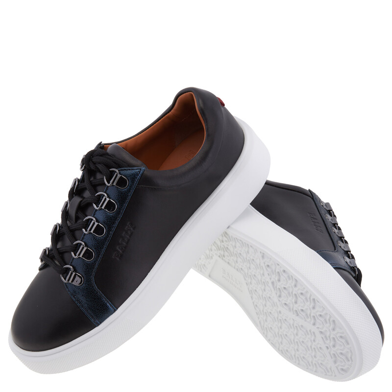 Bally Asaka Leather Low-Top Sneakers, Brand Size 36.5 ( US Size 6