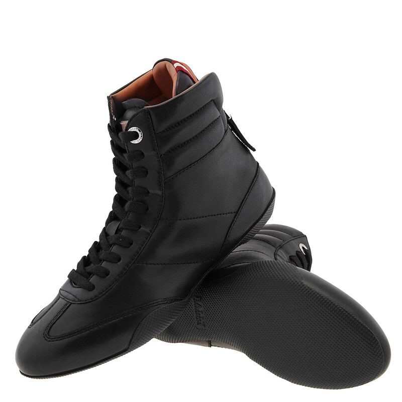 Bally Asha Leather High-Top Sneakers, Brand Size 37.5 ( US Size 7